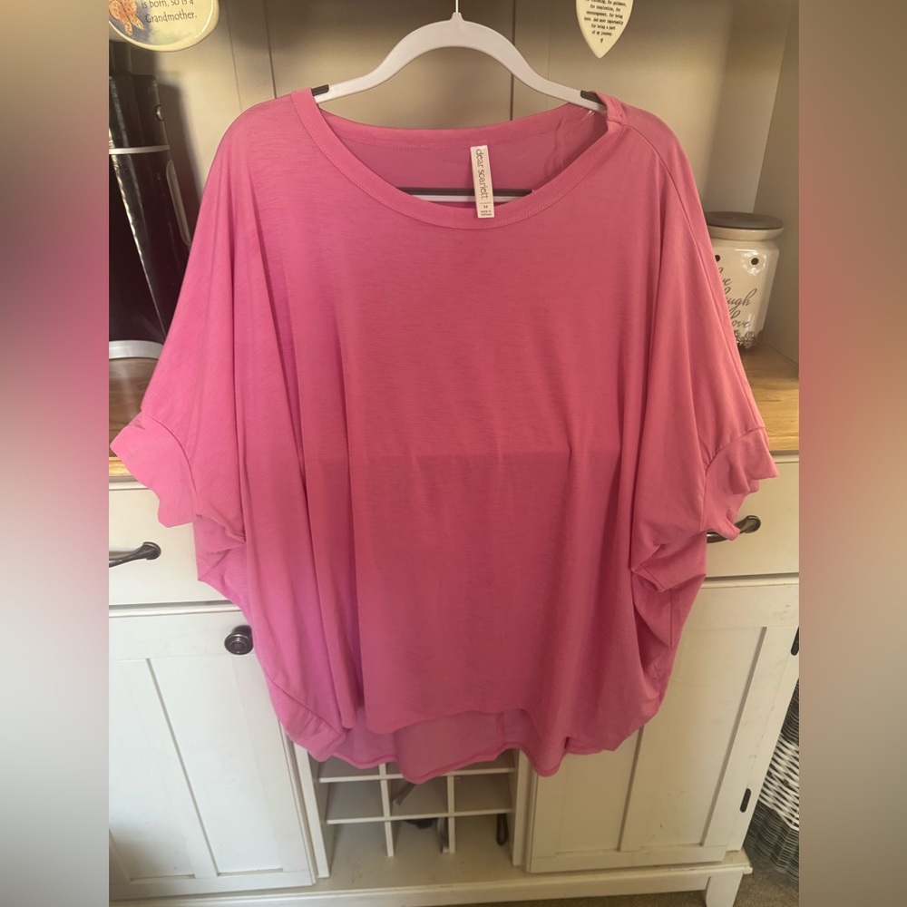 Chic Pink Women's Tunic Top